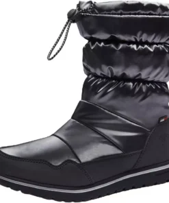 KangaROOS »K-Wowi Coll ROOSTEX« Winterstiefel Schwarz, Silberfarben