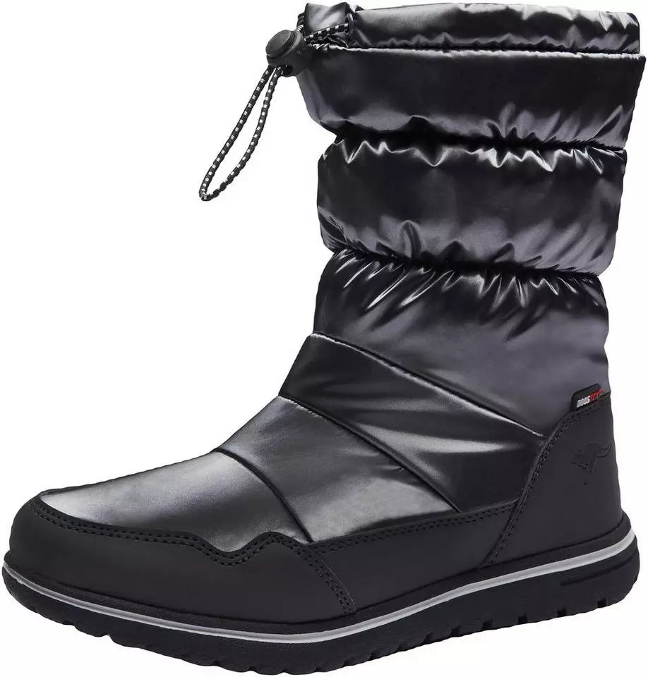 KangaROOS »K-Wowi Coll ROOSTEX« Winterstiefel Schwarz, Silberfarben 1 KangaROOS »K-Wowi Coll ROOSTEX« Winterstiefel Schwarz, Silberfarben