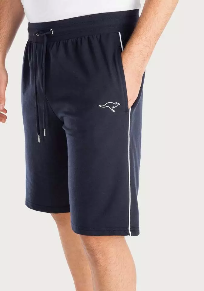 KangaROOS Relaxshorts mit kleinem Logodruck Schwarz, Navy 2 KangaROOS Relaxshorts mit kleinem Logodruck Schwarz, Navy – Bild 2