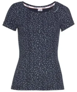 KangaROOS T-Shirt mit tollem filigranem Allover-Druck - NEUE KOLLEKTION Marine-hellblau, Wei&szlig;-pink -KangaROOS Verkaufsladen de3da44d e549 5876 a2b9 773eb914bd25