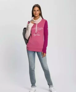 KangaROOS Sweatshirt mit kontrastfarbenen Ärmeln im neuen Colour-Blocking-Design - NEUE KOLLEKTION Wei&szlig;-schwarz-hellgrau, Beere -KangaROOS Verkaufsladen dfc1952d 57b0 56d7 a6cd 27f97fac4564