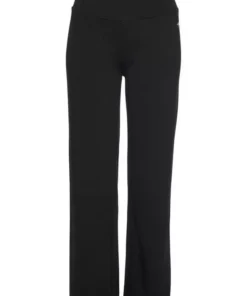 KangaROOS Palazzohose Schwarz (Hose aus nachhaltigem Material), Schwarz