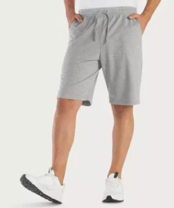 KangaROOS Relaxshorts aus weicher Sweatware Schwarz, Grau-meliert