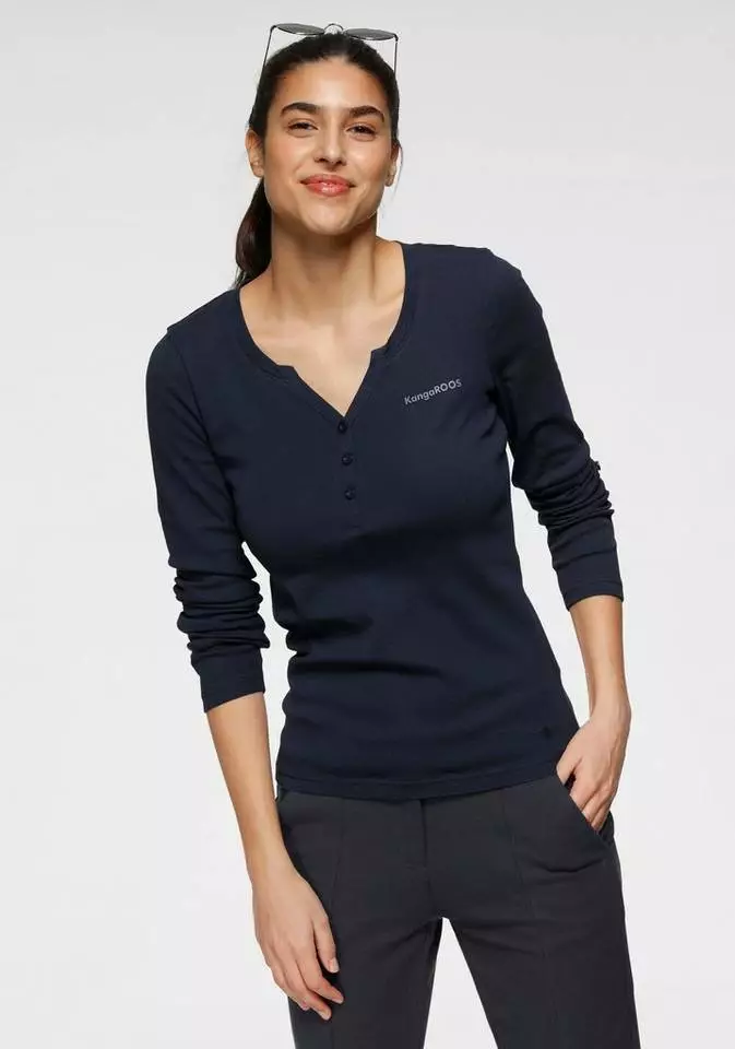KangaROOS Shirtbluse mit Turn-up Ärmeln - NEUE KOLLEKTION 1 KangaROOS Shirtbluse mit Turn-up Ärmeln - NEUE KOLLEKTION