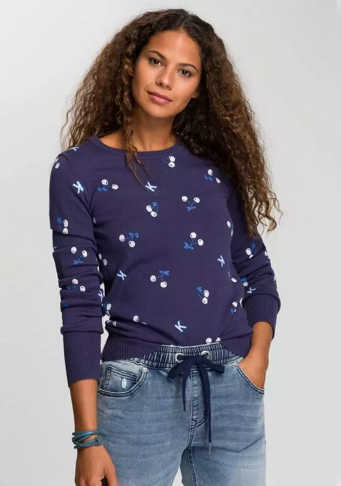 KangaROOS Strickpullover mit fruchtigem Kirschen-Druck Marine, Pink 7 KangaROOS Strickpullover mit fruchtigem Kirschen-Druck Marine, Pink – Bild 7