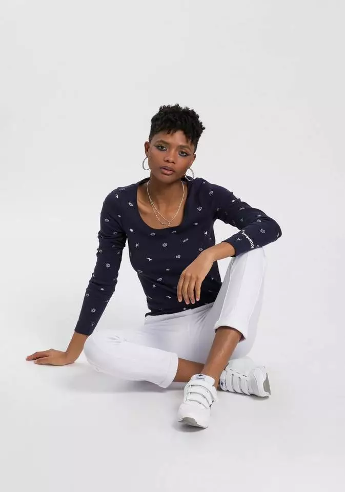 KangaROOS Langarmshirt (Packung, 2er-Pack) im Doppelpack 1x uni + 1x bedruckt - NEUE KOLLEKTION Weiß-schwarz, Marine-hellgrau-meliert 15 KangaROOS Langarmshirt (Packung, 2er-Pack) im Doppelpack 1x uni + 1x bedruckt - NEUE KOLLEKTION Weiß-schwarz, Marine-hellgrau-meliert – Bild 15