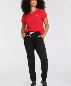 KangaROOS T-Shirt »Nachhaltige LENZING™ ECOVERO™ Viskose« Rot, Schwarz -KangaROOS Verkaufsladen eb81ba25 86f6 5e10 a0fa ca87bc9412b8