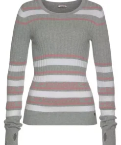 KangaROOS Rundhalspullover im stilvollem Streifen-Design Hellgrau-weiß-rosa, Rot-marine-weiß 12 KangaROOS Rundhalspullover im stilvollem Streifen-Design Hellgrau-weiß-rosa, Rot-marine-weiß -KangaROOS Verkaufsladen ec3cda74 d63e 5601 a688 220febe1d5c1