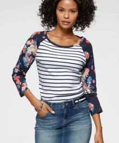 KangaROOS 3/4-Arm-Shirt im angesagten Mustermix