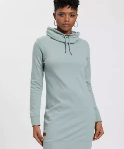 KangaROOS Sweatkleid mit Logo-bedruckter Innenseite des hohen Kragens - NEUE KOLLEKTION