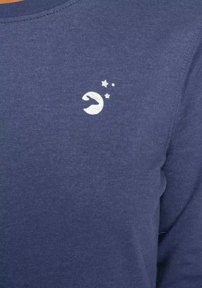 KangaROOS Longsweatshirt mit silver-foil-logo-print auf der Brust - NEUE KOLLEKTION Schwarz, Blau-meliert, Mauve-meliert 6 KangaROOS Longsweatshirt mit silver-foil-logo-print auf der Brust - NEUE KOLLEKTION Schwarz, Blau-meliert, Mauve-meliert – Bild 6