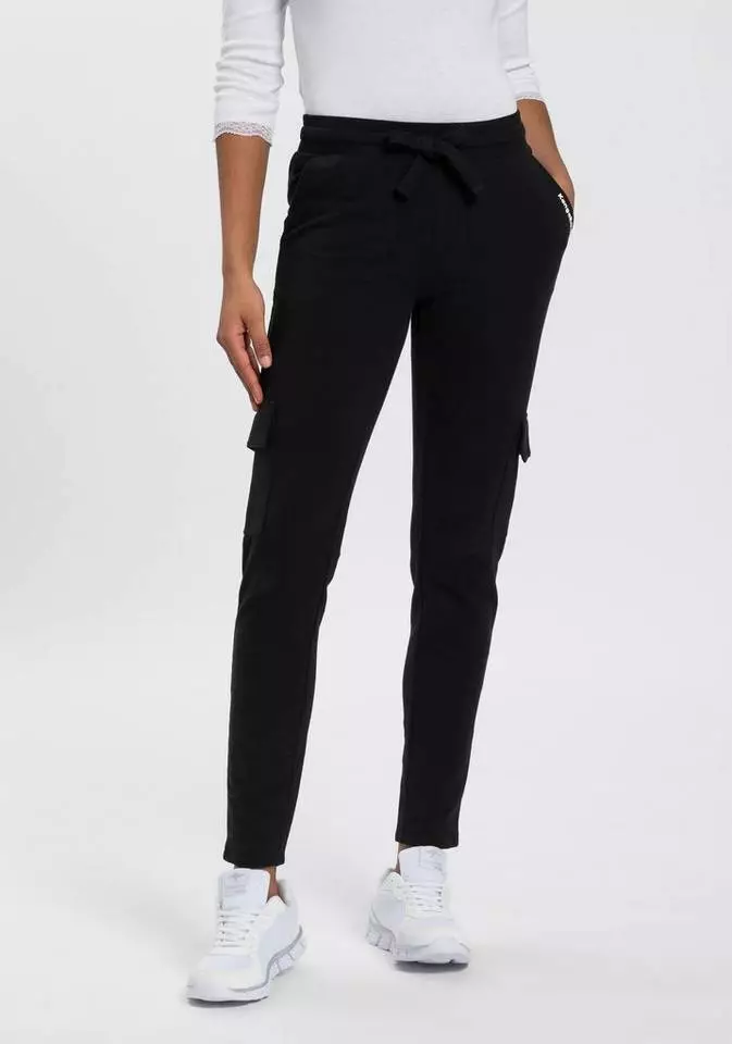 KangaROOS Jogginghose im Cargo-Look mit Gummibund & Tunnelzug - NEUE KOLLEKTION Schwarz, Blau-meliert 9 KangaROOS Jogginghose im Cargo-Look mit Gummibund & Tunnelzug - NEUE KOLLEKTION Schwarz, Blau-meliert – Bild 9