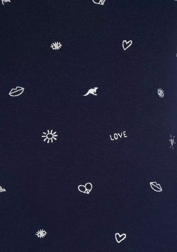 KangaROOS Langarmshirt (Packung, 2er-Pack) im Doppelpack 1x uni + 1x bedruckt - NEUE KOLLEKTION Weiß-schwarz, Marine-hellgrau-meliert 9 KangaROOS Langarmshirt (Packung, 2er-Pack) im Doppelpack 1x uni + 1x bedruckt - NEUE KOLLEKTION Weiß-schwarz, Marine-hellgrau-meliert – Bild 9