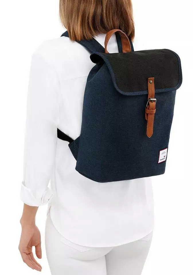 KangaROOS Cityrucksack, in schlichter Optik Dunkelblau, Schwarz 2 KangaROOS Cityrucksack, in schlichter Optik Dunkelblau, Schwarz – Bild 2