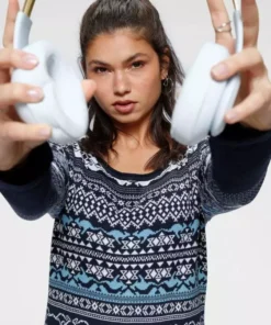 KangaROOS Strickkleid im kontrastreichen Norweger-Design Schwarz-wei&szlig;-gemustert, Blau-wei&szlig;-gemustert -KangaROOS Verkaufsladen ff66c154 d051 5a8d 8d5d 7733ac53da8c