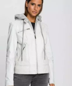 KangaROOS Lederjacke im Biker-Look mit abnehmbaren Sweateinsatz - NEUE KOLLEKTION Lindgr&uuml;n, Schwarz, Ecru -KangaROOS Verkaufsladen ffaafd58 28a7 5c1e 8fbf 20c4564d78cb